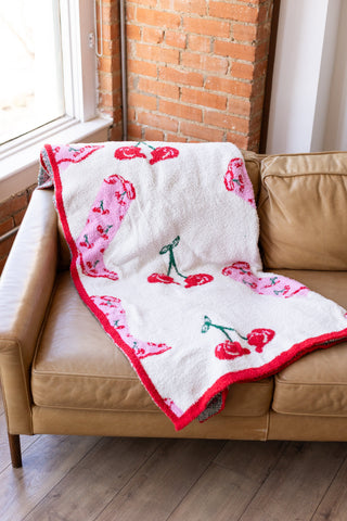 Cherry Cowgirl Blanket Accessories Moon Ryder Lounge