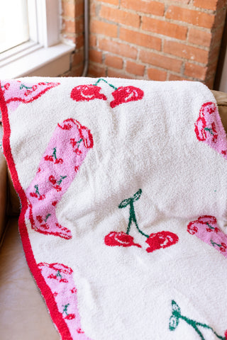 Cherry Cowgirl Blanket Accessories Moon Ryder Lounge