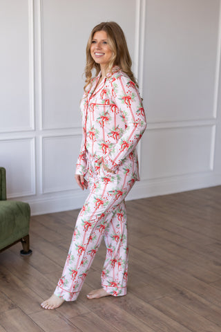 CHRISTMAS BOW HOLIDAY LOUNGE SET Shirts Moon Ryder Lounge
