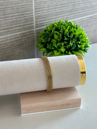 18k Mesh Chain Bracelet Jewelry Laurel + August