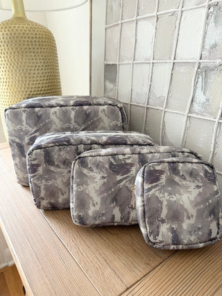 4 PIECE TOILETRY BAG - KHAKI CAMO Accessories Moon Ryder Lounge