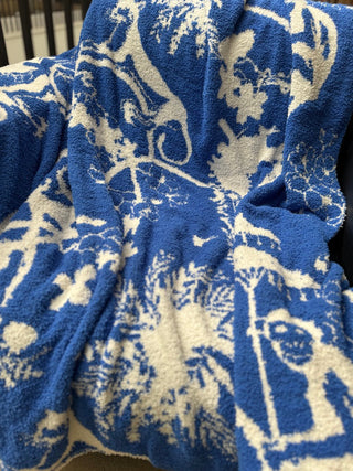 Blue Jungle Blanket Accessories Moon Ryder Lounge