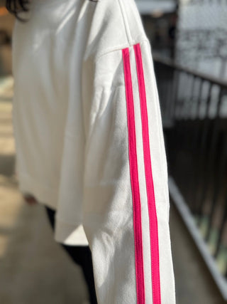 VARSITY SLEEVE STRIPE CREW