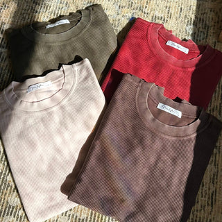 ESSENTIAL LUX CORDED CREW COLLECTION - DARK CHOCOLATE Sweatshirt Moon Ryder Corded