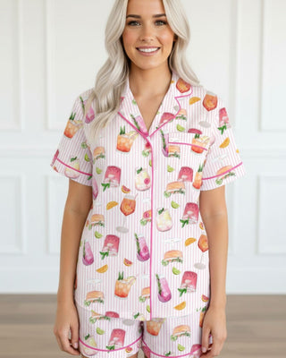 PINK DRINK LOUNGE SET Shirts Moon Ryder Lounge