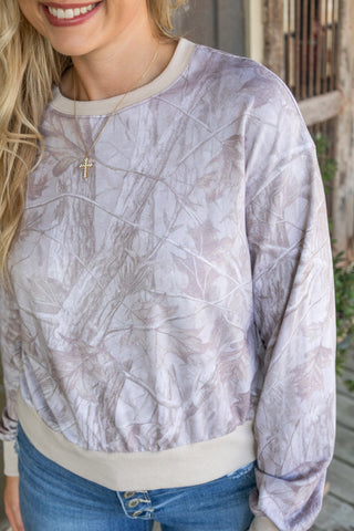 Camo Crew Sweatshirt Tops Moon Ryder