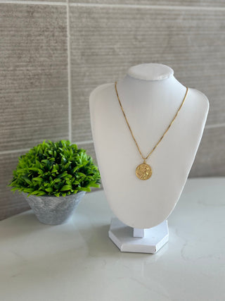 Athena Coin Necklace Jewelry Laurel + August