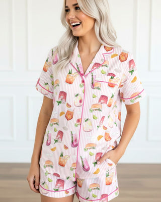 PINK DRINK LOUNGE SET Shirts Moon Ryder Lounge