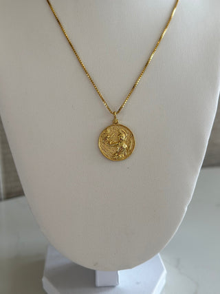 Athena Coin Necklace Jewelry Laurel + August