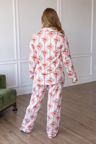 CHRISTMAS BOW HOLIDAY LOUNGE SET Shirts Moon Ryder Lounge