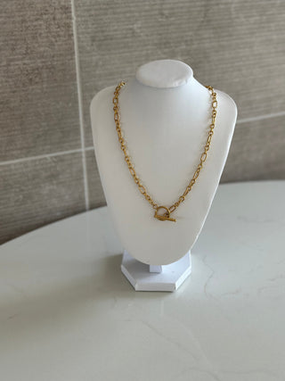 Punky Toggle 18k Gold Plate Necklace