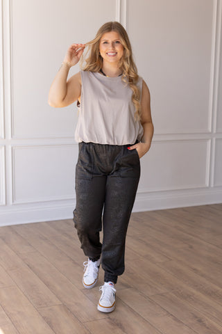 SPLATTER PRINT JOGGER Bottoms Closeout