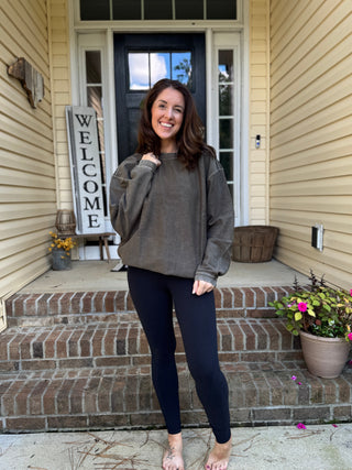 ESSENTIAL LUX CORDED CREW COLLECTION - HUNTER Sweatshirt Moon Ryder Corded