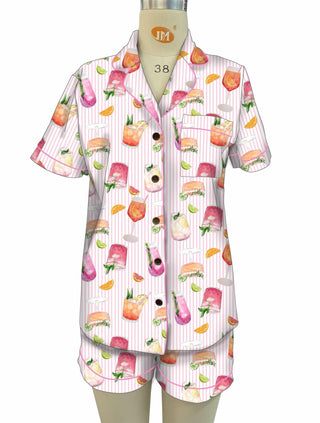 PINK DRINK LOUNGE SET Shirts Moon Ryder Lounge