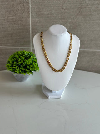 Cuban Chunky Chain 18k Gold Necklace Jewelry Laurel + August