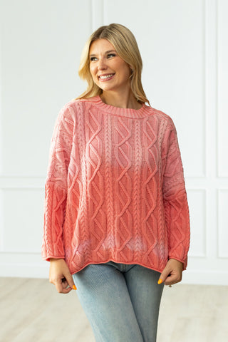 Slouchy Ombre Sweater Jackets Moon Ryder Capsule SM CORAL