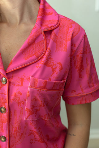 CACTUS COWGIRL LOUNGE SET Shirts Moon Ryder Lounge