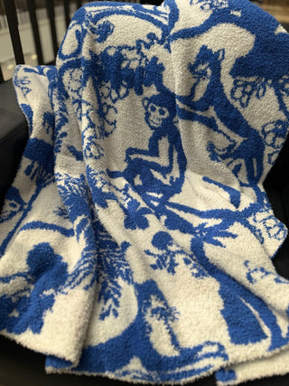 Blue Jungle Blanket Accessories Moon Ryder Lounge