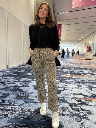 Leopard Denim Pants and Shorts