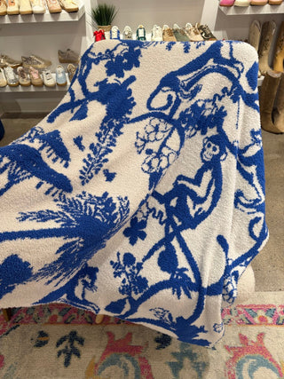Blue Jungle Blanket Accessories Moon Ryder Lounge