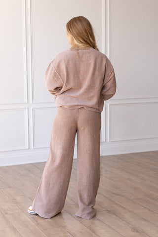 CORDED STRAIGHT LEG PANT -TOFFEE Bottom Moon Ryder Corded