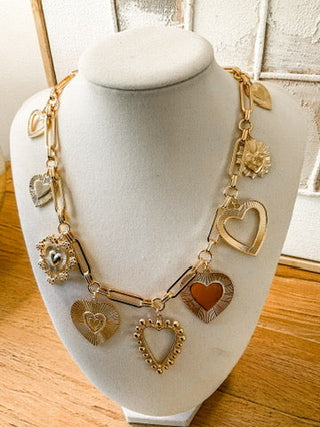 Heart Charm Necklace Accessories Laurel + August