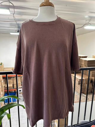 Oversize Boyfriend Tees - NEW COLORS !! Tops Moon Ryder Capsule SMALL MOCHA