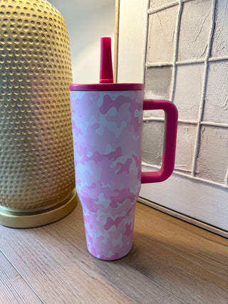 PINK CAMO TUMBLER Accessories Moon Ryder Lounge