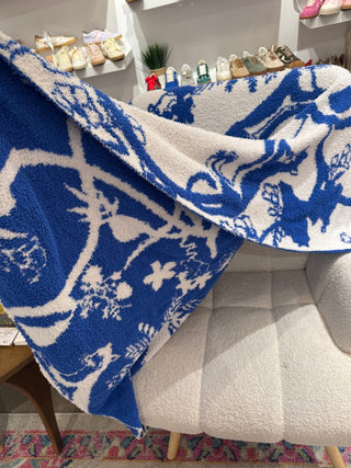 Blue Jungle Blanket Accessories Moon Ryder Lounge