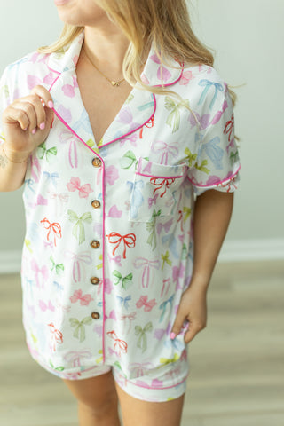 PASTEL BOW LOUNGE SET Shirts Moon Ryder Lounge