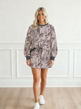 CAMO TOP Tops Moon Ryder Active SM GREY CAMO