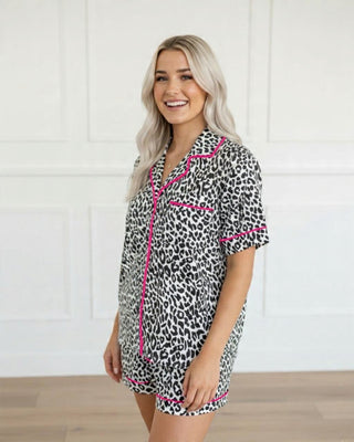 LEOPARD PRINT LOUNGE SET Shirts Moon Ryder Lounge