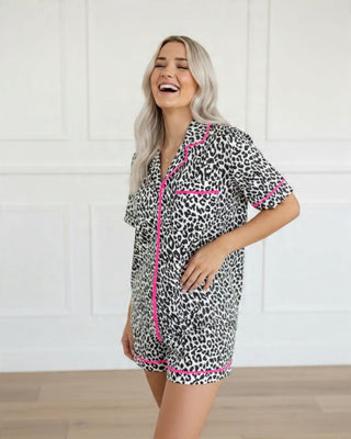 LEOPARD PRINT LOUNGE SET Shirts Moon Ryder Lounge