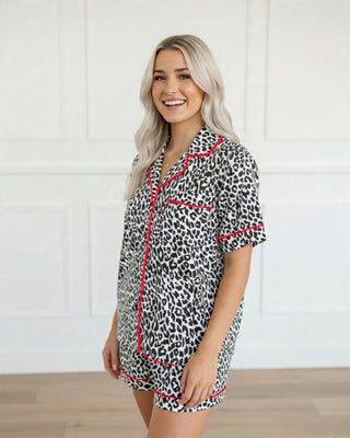 LEOPARD PRINT LOUNGE SET Shirts Moon Ryder Lounge
