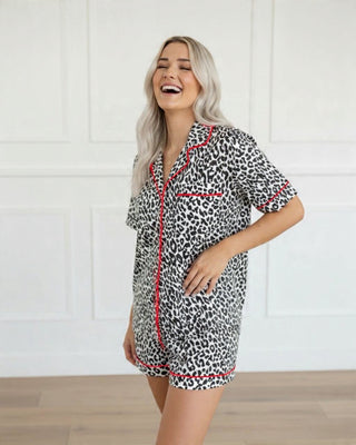 LEOPARD PRINT LOUNGE SET Shirts Moon Ryder Lounge