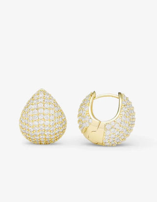 Pave Teardrop Earrings Jewelry Laurel + August