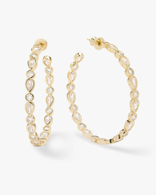 CZ Hoops Jewelry Laurel + August