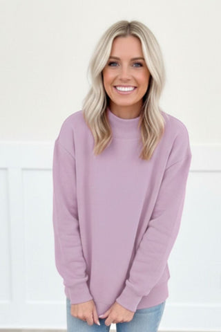 LAVENDER MOCKNECK SWEATSHIRTS - ETA 09/30