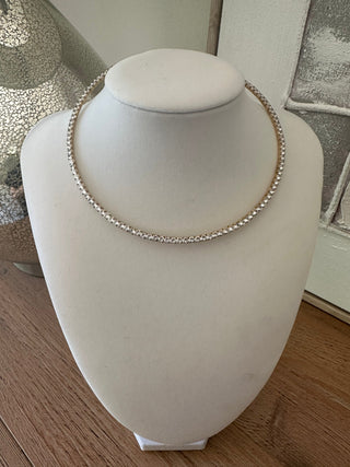 CZ Choker Necklace - 18K plate Jewelry Laurel + August GOLD