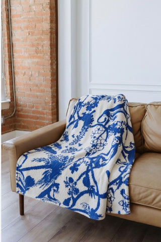 Blue Jungle Blanket Accessories Moon Ryder Lounge