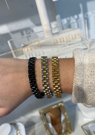 Time Stainless Steel Watch Band Bracelets Accessories Laurel + August