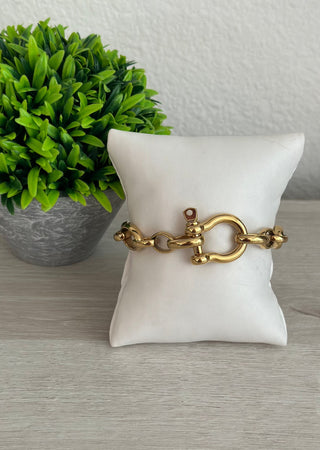 Horsebit Chunky LInk Bracelet