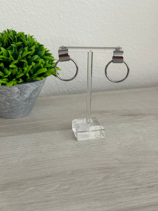 SILVER PLATED SMALL DOOR KNOCKER EARRINGS Jewelry Laurel + August SILVER