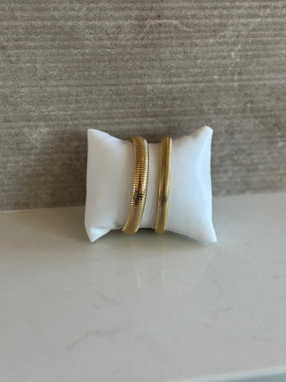 Flex 18k Gold Plated Mesh Bracelet Jewelry Laurel + August