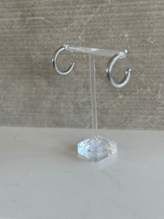 Quinn Chunky Hoops Accessories Laurel + August SILVER 50mm