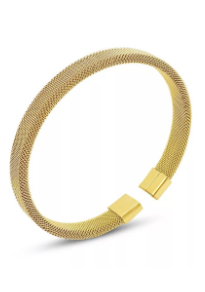 Gabbi 18k Gold Plated Mesh Bracelet Jewelry Laurel + August