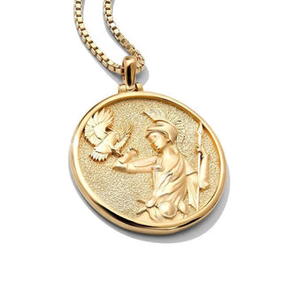 Athena Coin Necklace Jewelry Laurel + August