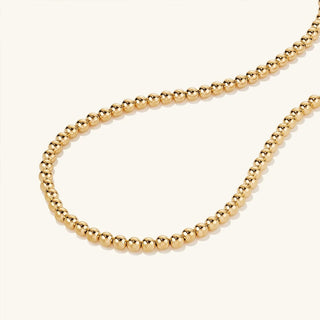 18k Gold Filled Bead Necklace Accessories Laurel + August