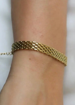 18k Mesh Chain Bracelet Jewelry Laurel + August