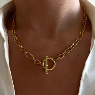 Punky Toggle 18k Gold Plate Necklace Accessories Laurel + August